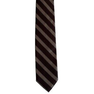 Robert Talbott for Nordstrom Brown Striped Tie hand sewn  56"x3" VTG